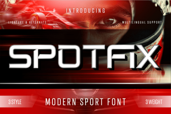 Spotfix: The Modern Sport Display Font for High-Impact Design