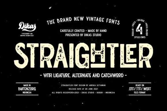 Straightler: A Bold Typeface for Modern Design Impact