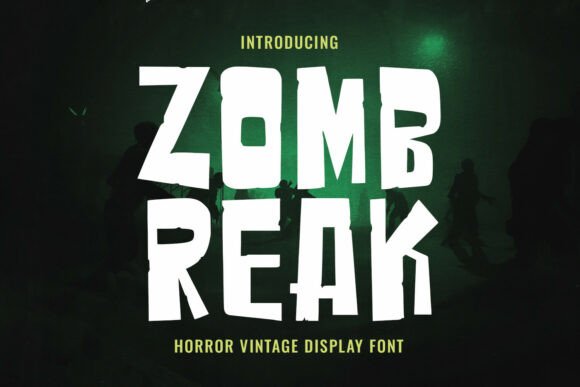 Zombreak: The Display Font for Vintage Horror